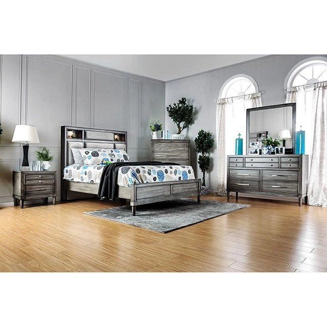 DAPHNE Gray Cal.King, E.King & Queen Bed